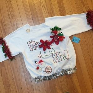 Ugly Christmas sweater! Ho ho ho! Crew neck